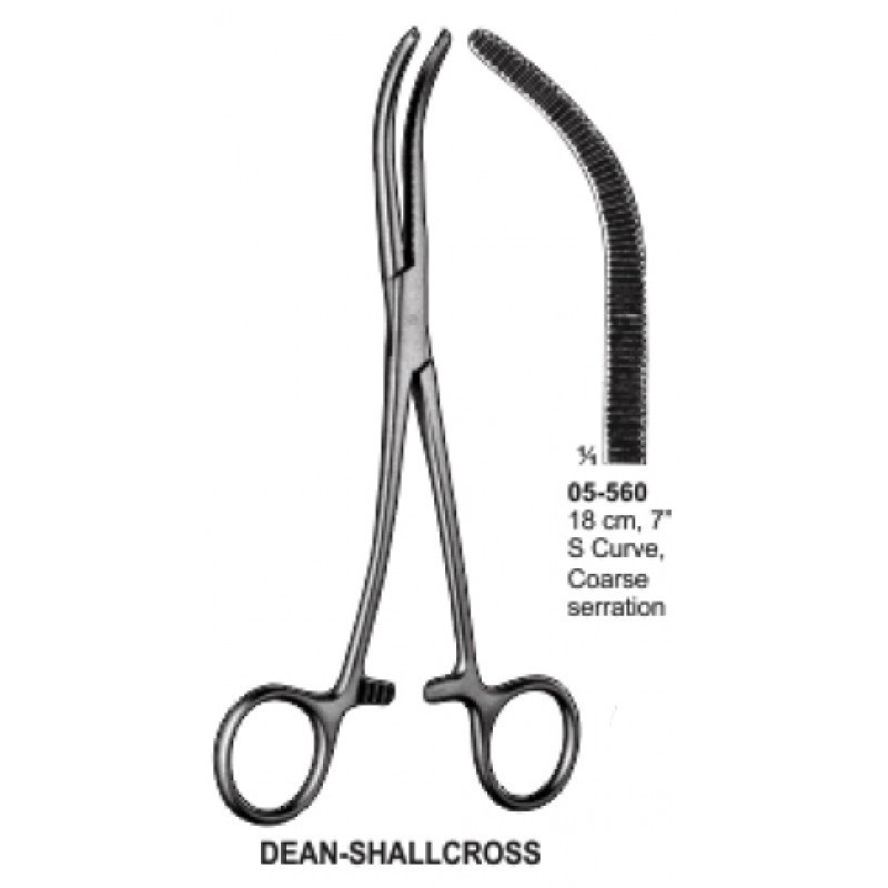 Dean Shallcross Kidney Pedicle Clamps Forceps 18cm German Stainless Steel Mahersi