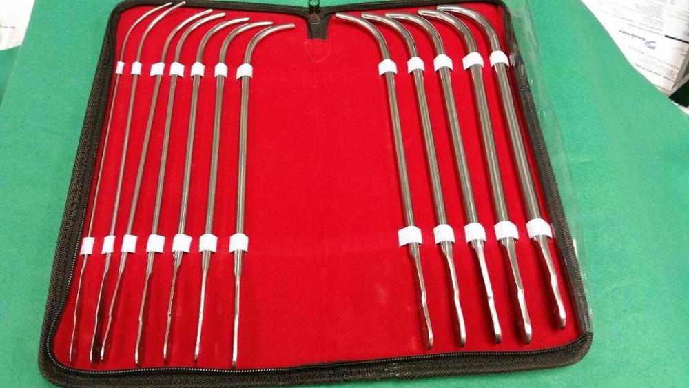 8 PCS VAN BUREN URETHRAL SOUNDS WITH A CARRYING CASE