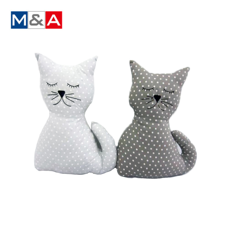 Creative products fabric square bag door stopper angle door stop