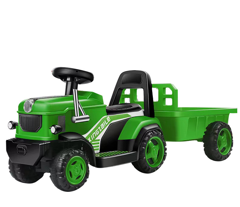 2024 new children's toy car tractor children's electric excavator can sit or ride boy riding in the car