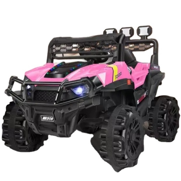 Factory Wholesale Price High Quality Kids Car Electric Four Wheel Off-Road Vehicle pink Jeep