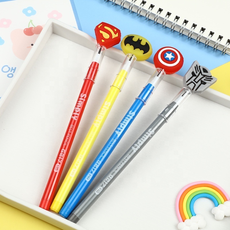 Wholesale school anime cartoon cute plastic standard pencils for children