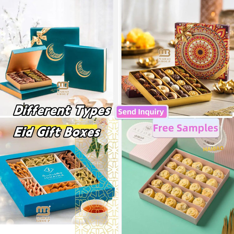 Custom Luxury Baklava Packaging Boxes Exclusive Cardboard Mix Baklava Premium Gift Box Arabic Sweet Assorted Pastry Tea Box