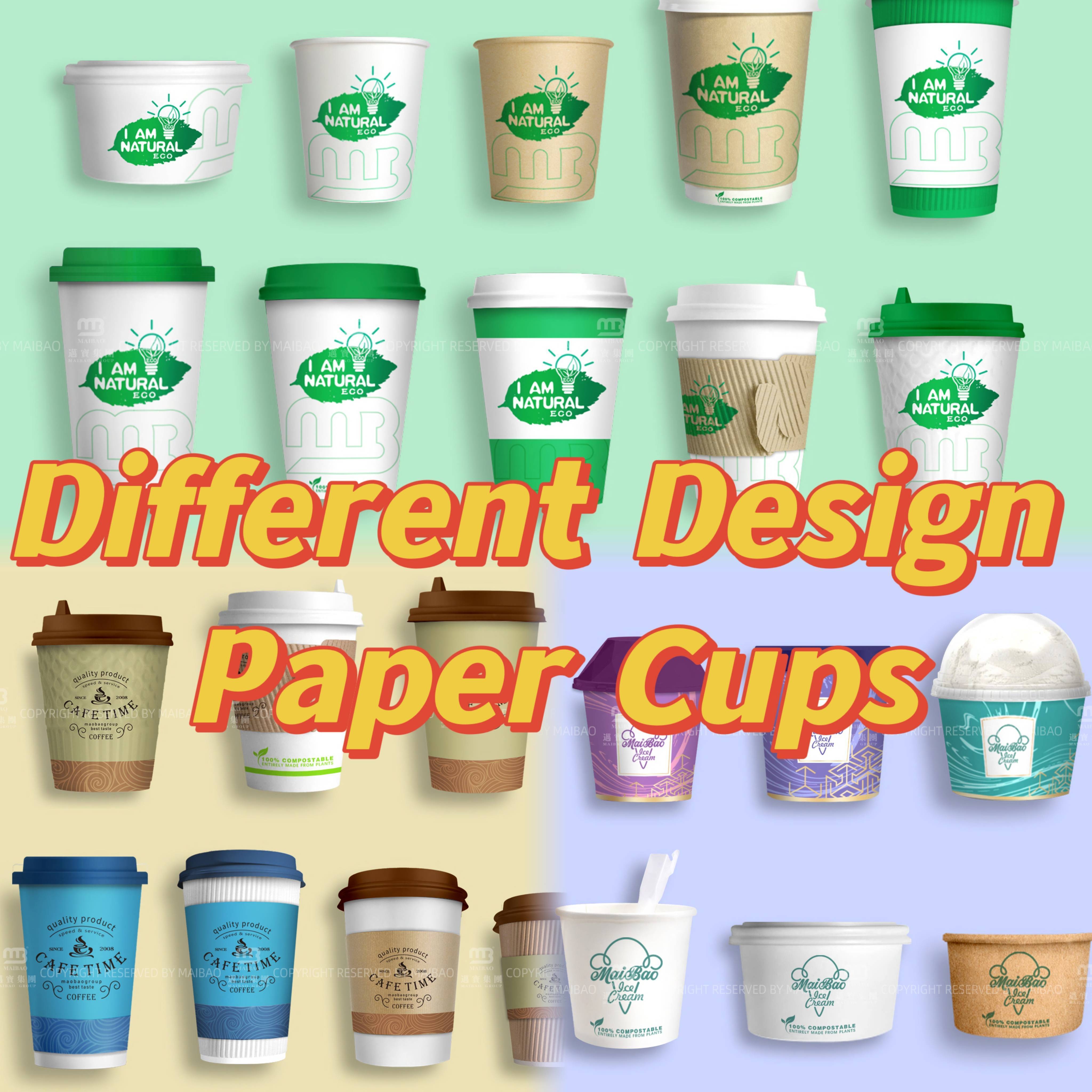 Gold Foil Stamping Black Pink Coffee Cup Disposable Cup Takeaway Double Wall Coffee Paper Cups With Lid