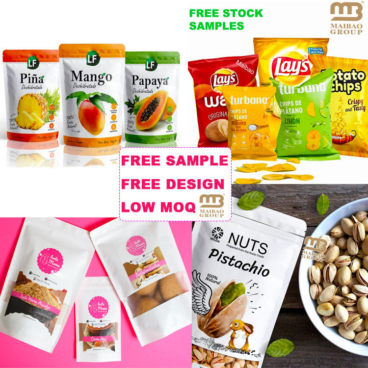 Wholesale Custom Logo Aluminum Foil Plantain Banana Corn Food Pouch Tortilla Packing Plastic Potato Chips Bag