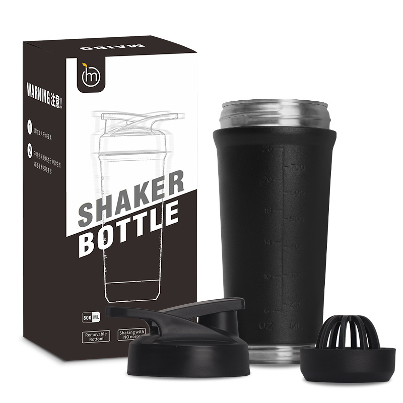 Wholesale Shakers Protein,New Design Personalised Eco Friendly Metal Stainless Steel Gym Protein Shaker with Custom Logo