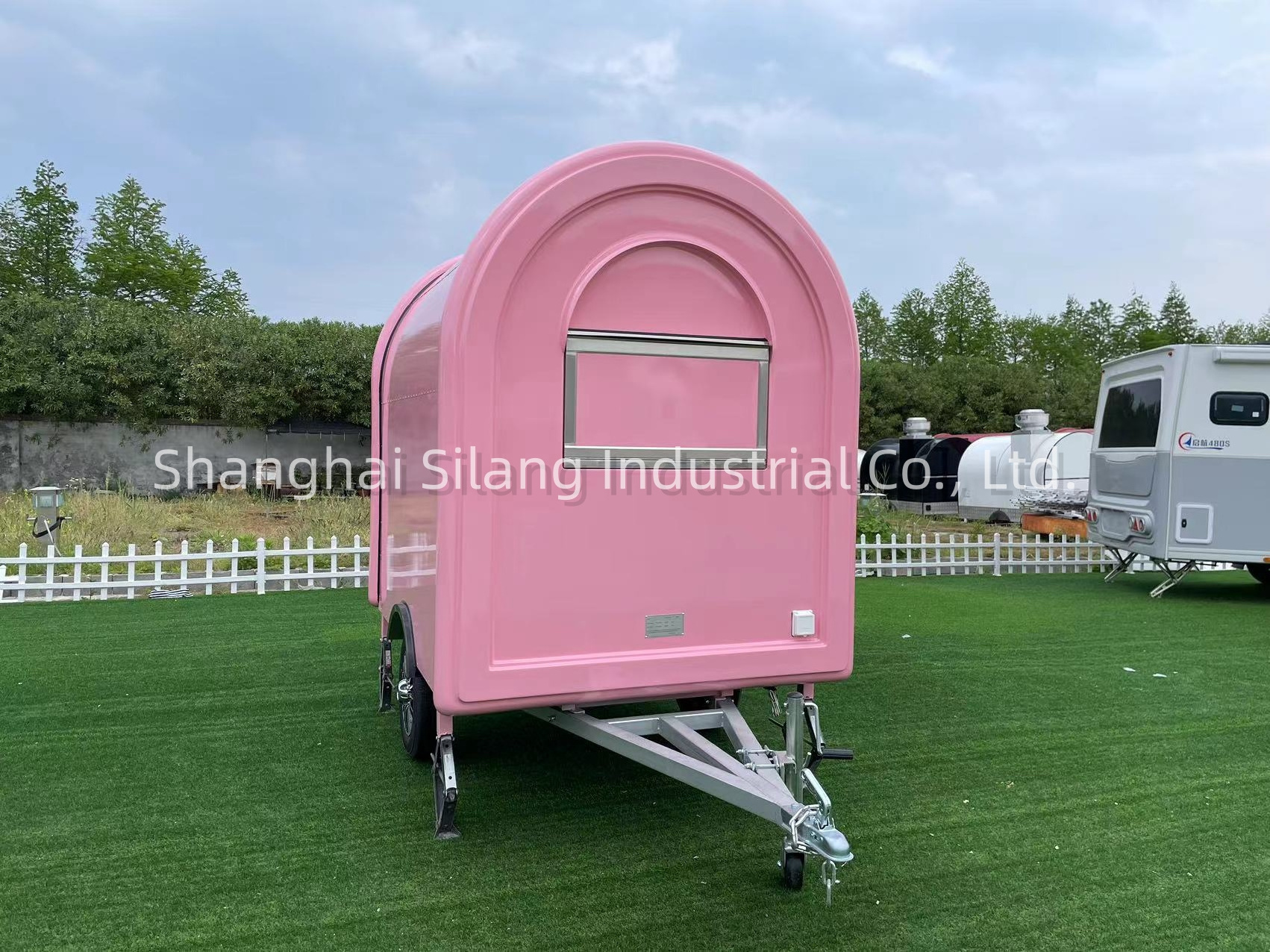 MAI CHE Customized Pink Be SWEET Mobile Food Trailer Fast Food Truck Bar