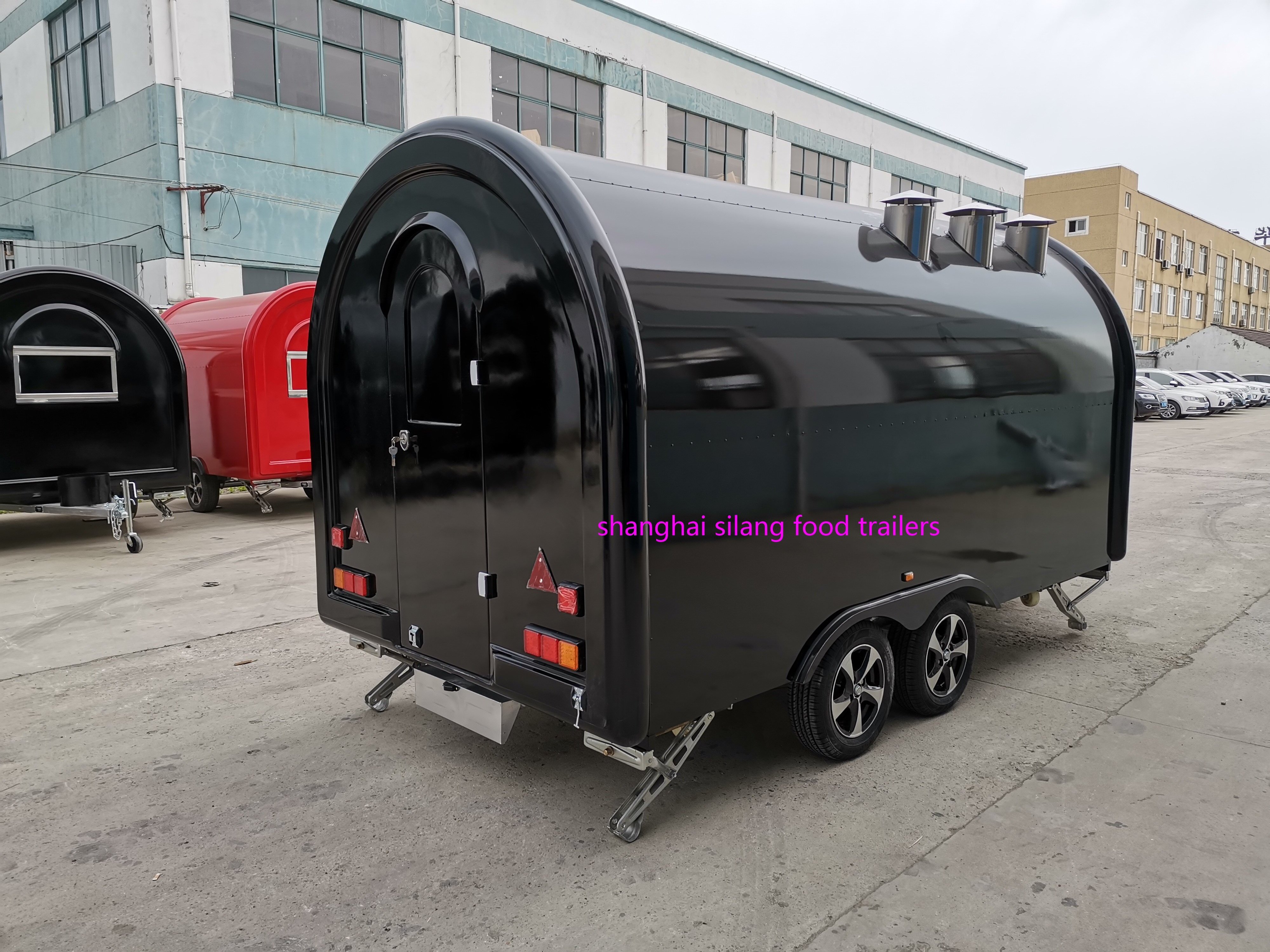 European standard food trailers round type food trailer customized food truck