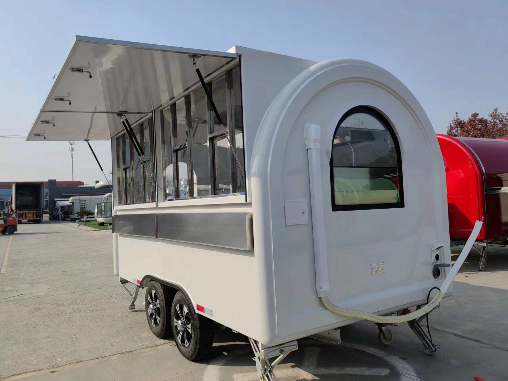 MAICHE SL-6C Mobile Street Food Truck Hot Dog Food Trailer Coffee Ice Cream Beer Bar Food Cart for Mobile Vending