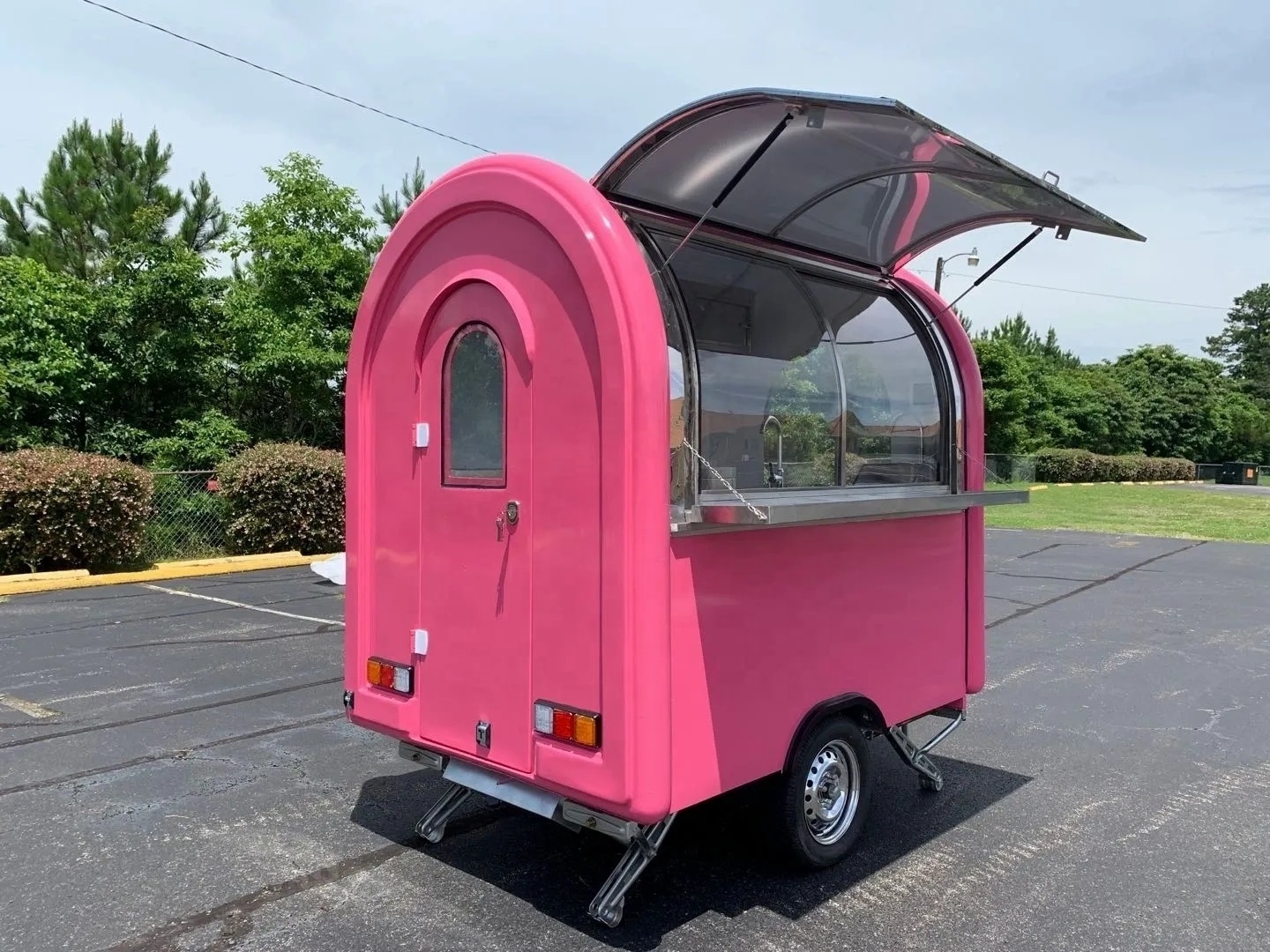 Fiberglass Enclosed Concession Food Cart Catering Trailers for Sale Mobile Food Trucks