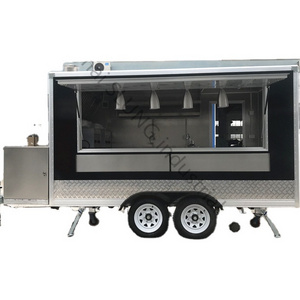 MC towable pizza trailer mobile street food truck for sale unique design fast food c