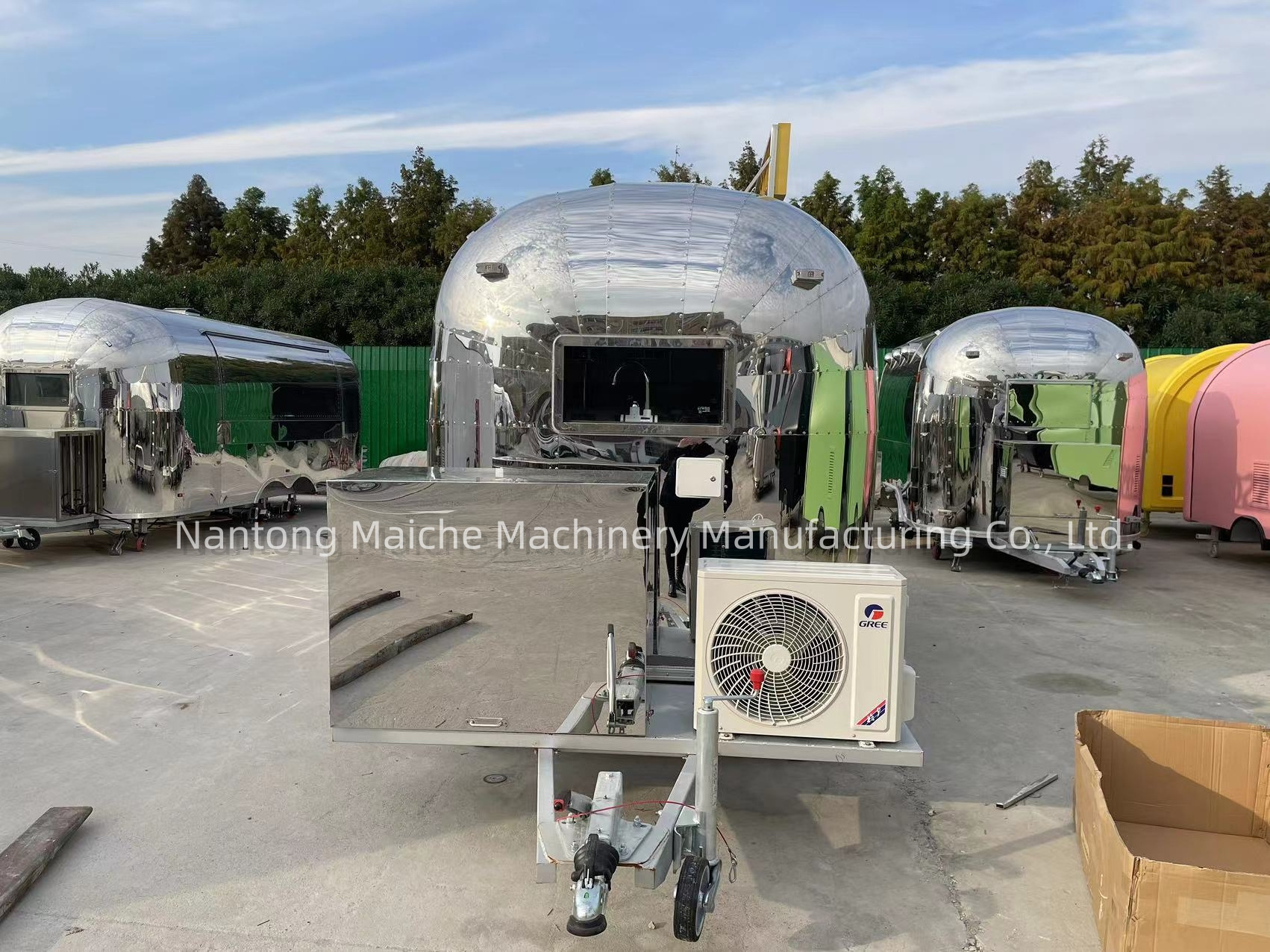 MAI CHE Chinese Manufacturer Stainless Steel Customized Mobile Food Trailer Food Truck