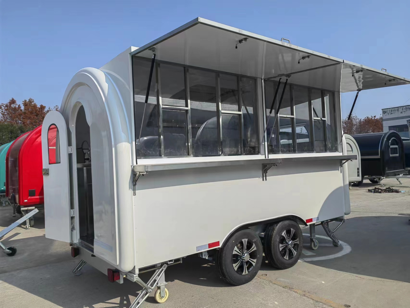 MAICHE SL-6C Mobile Street Food Truck Hot Dog Food Trailer Coffee Ice Cream Beer Bar Food Cart for Mobile Vending