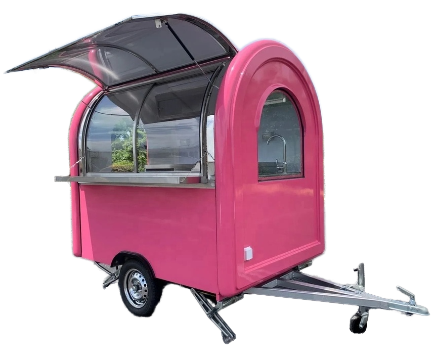 Fiberglass Enclosed Concession Food Cart Catering Trailers for Sale Mobile Food Trucks