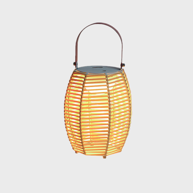 outdoor charging hand pick hand woven lamp