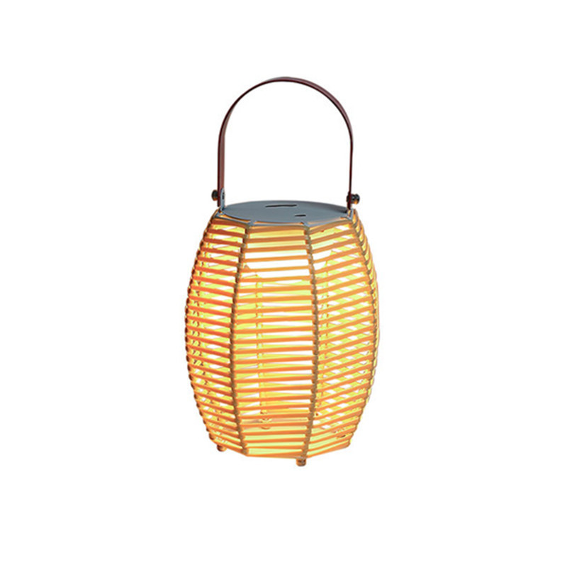 outdoor charging hand pick hand woven lamp