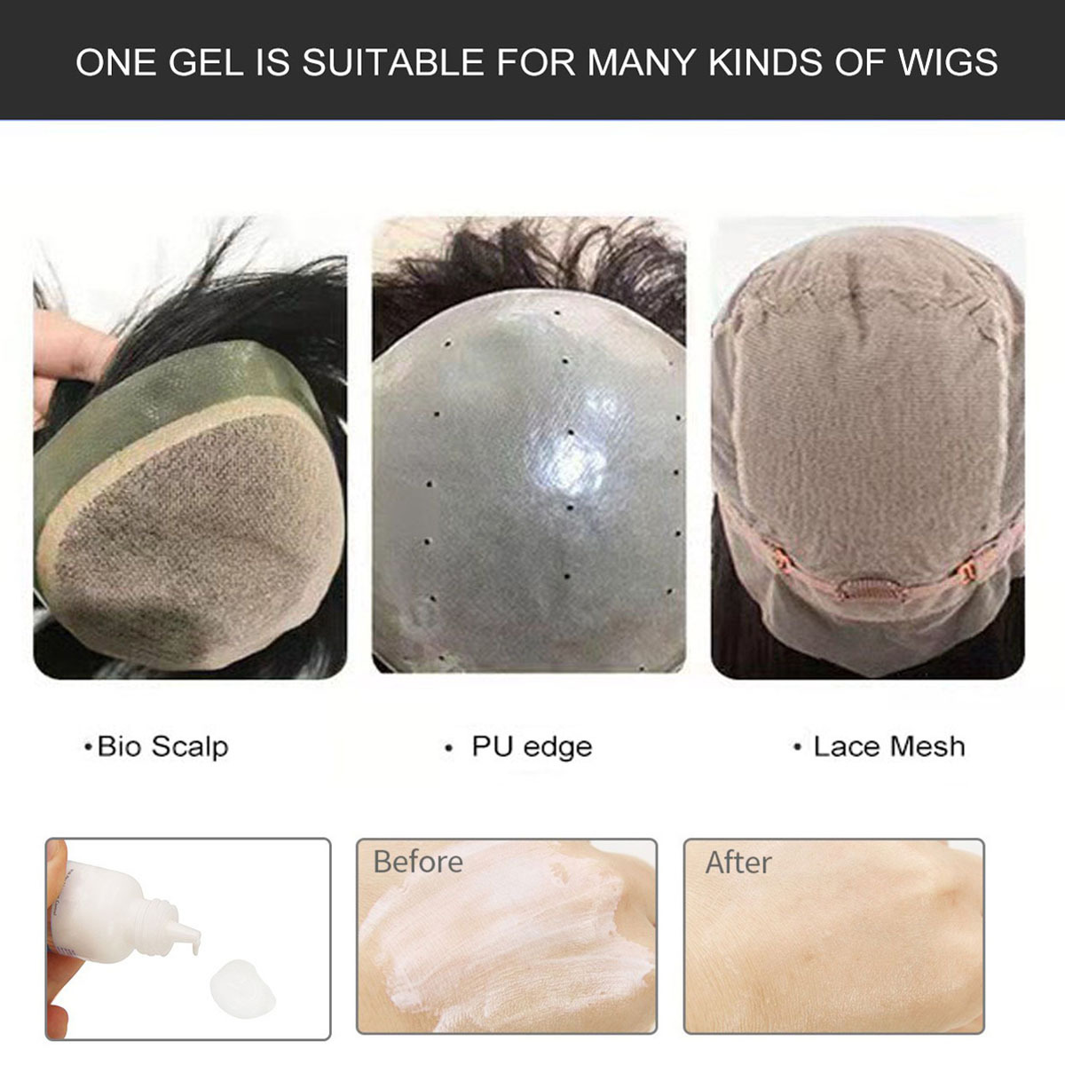 Wholesale Hold Hair Lace Wig Glue hair glue spray lace wig adhesive Waterproof bonding glue for lace wigs