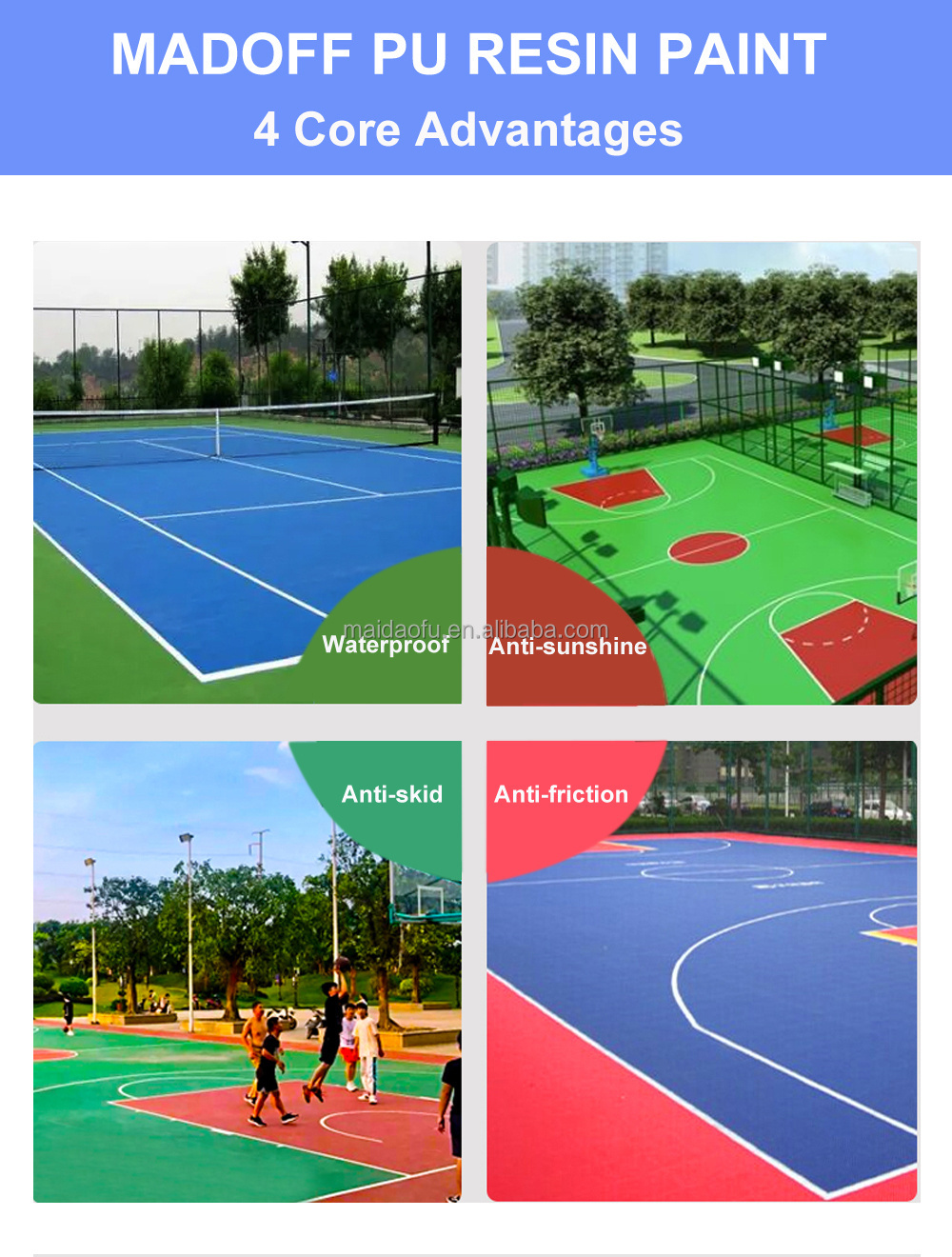 polyurethane coating glue acryl emulsion adhesive concrete adhesive glue for playground flooring rubber