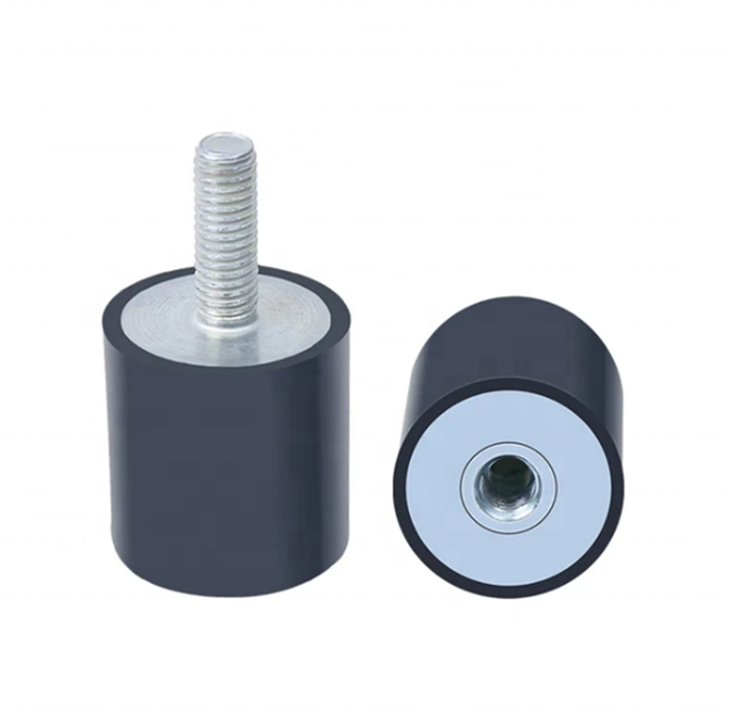 M6 Rubber Mounts Shock Absorber Anti Vibration Isolators 25 x 25mm Rubber Studs Rubber Cylindrical Vibration Isolation Mount