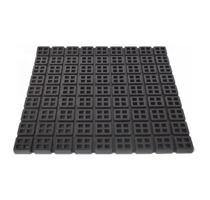 Natural Rubber Waffle Rubber Pad Vibration Isolator 3/4 inch Thick Neoprene Super W Waffle Rubber Mount Pad Anti Vibration Pads