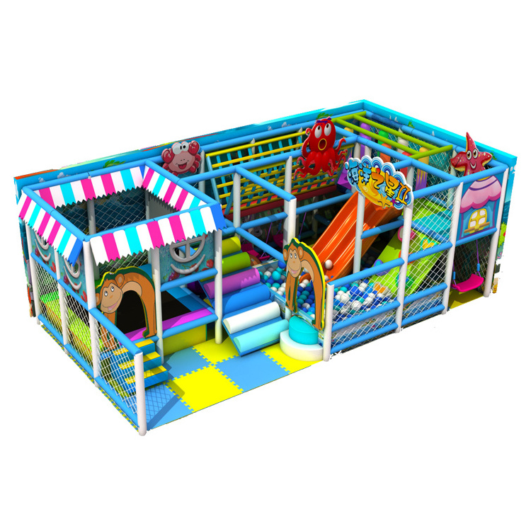 Large Ocean Theme Children's Park Amusement Equipment Soft Bag Amusement Park Interior Design Indoor children's playground