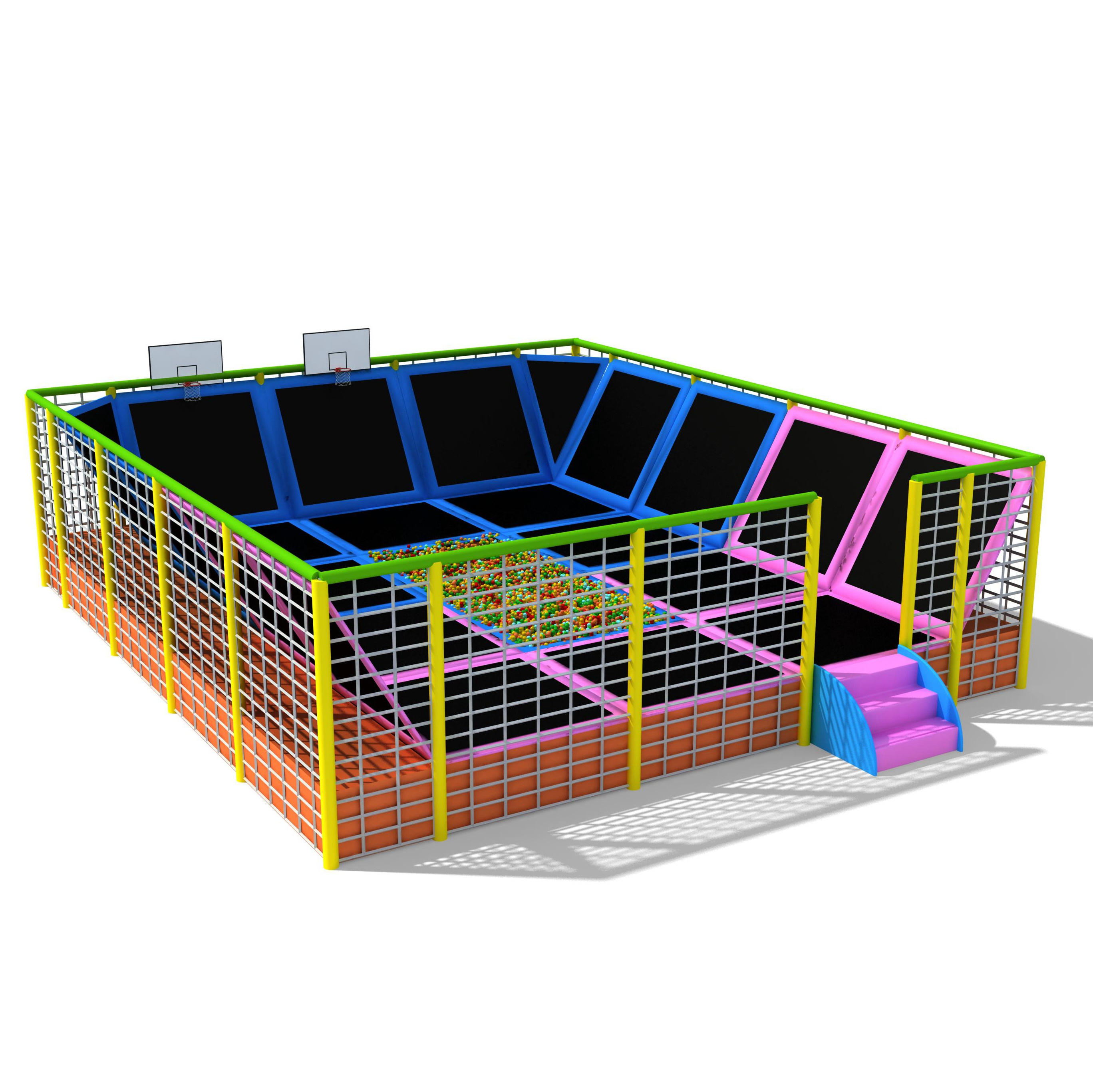 Maidele Factory Custom New Product Children Kids Cheap Indoor Play Trampoline Park Equipment