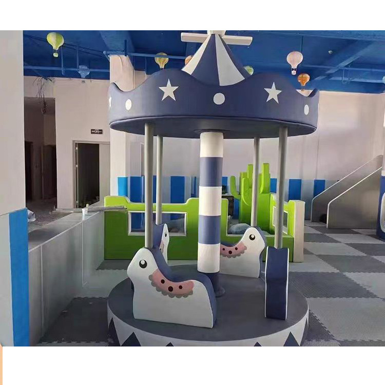 Variety of electric soft carousel indoor children's play equipment indoor configuration