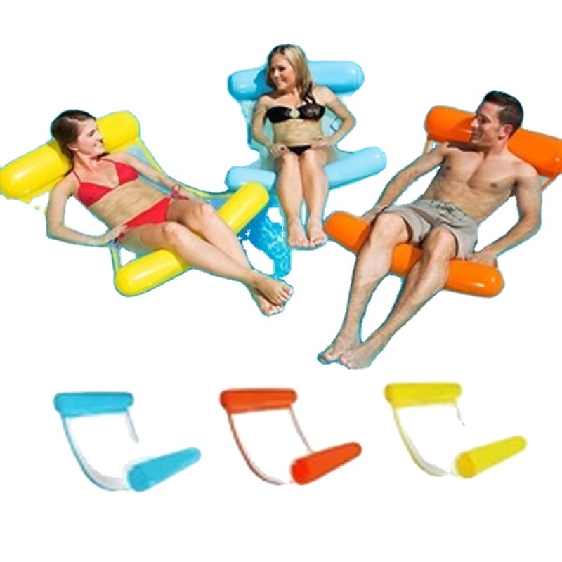 Water Hammock Recliner Inflatable Floating Swimming Mattress Sea Swimming Pool Party Toy Lounge Bed For Swimming