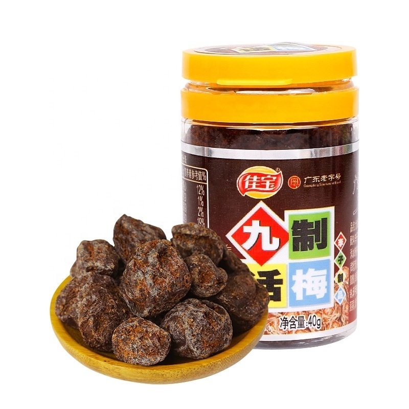 Hot Sale 40g Traditional Chinese Dried Plum Candy Sweet and Sour Snacks Candied Preserved Fruits Fruit Category