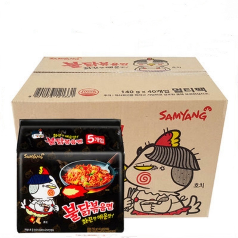 Korean Ramen 140g Bagged Spicy Instant Noodles Hot Exotic Snacks Fried Processing Type Turkey Instant Food