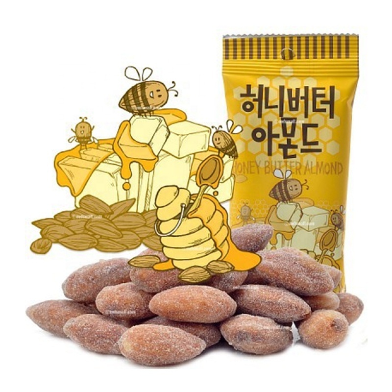 Best Selling Original Korean Honey Butter Roasted Almond Kernel Nuts Perfect After-School Party Snacks for Kids