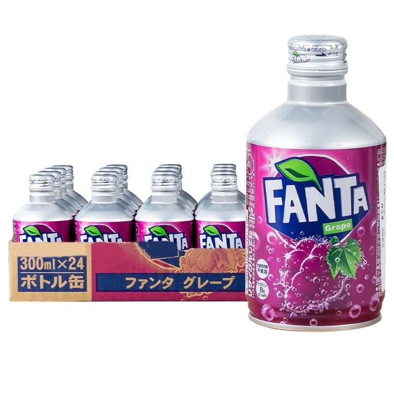 300ml Japanese White Peach & Grape Flavor Soft Drink Exotic Carbonated Beverages Sparkling Water