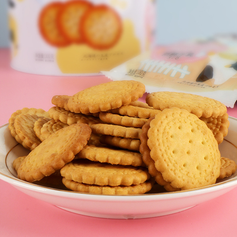 Koloo Vegetable Small Round Biscuits Cookies Salty Leisure Crispy Snacks Vegetables Cracker