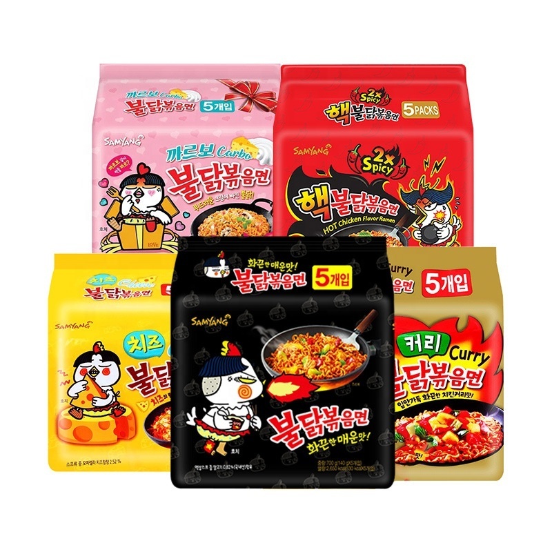 Korean Ramen 140g Bagged Spicy Instant Noodles Hot Exotic Snacks Fried Processing Type Turkey Instant Food