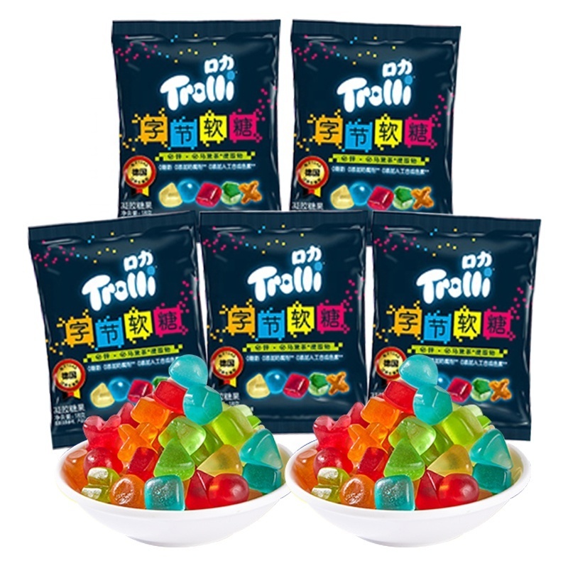 Wholesale 48g Sweet & Sour Gummy Candy Soft Byte Candy in Fruity Flavors Exotic Snack for Kids Packaged in Box