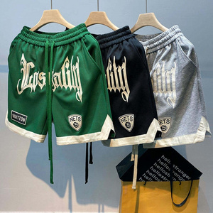 Custom poly basketball 5 inch shorts plain design double layer training nets shorts custom sublimation mesh shorts