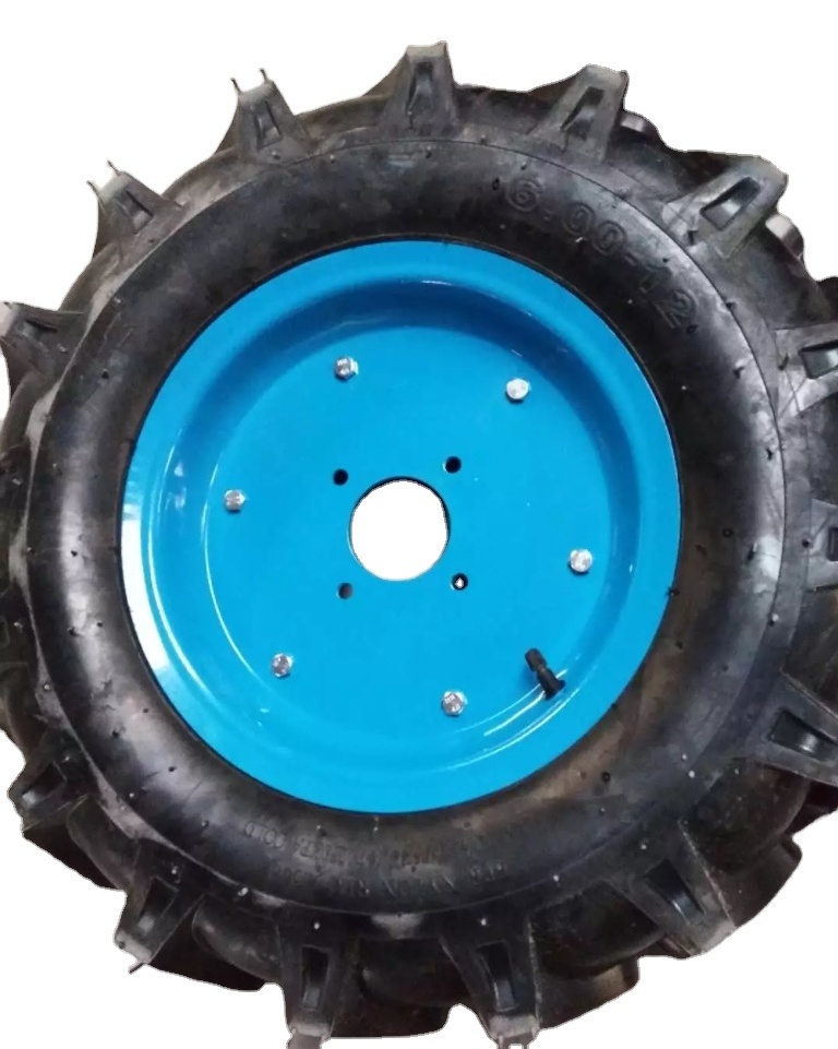 durable agricultural 6.00-12 tractor tire and divided split rim two parts  12pr for tractor tiller etc