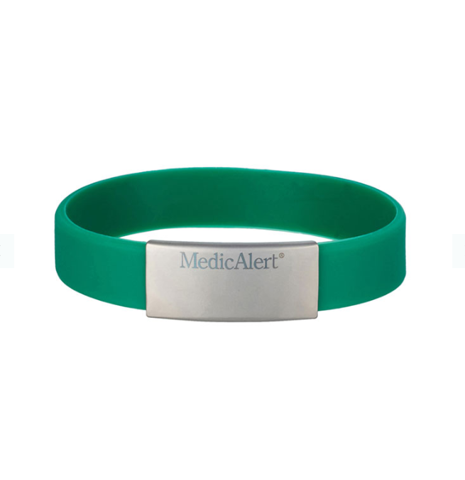 Slim kids ID band with stainless steel tag  Custom Silicone Personalized engraved Bracelet