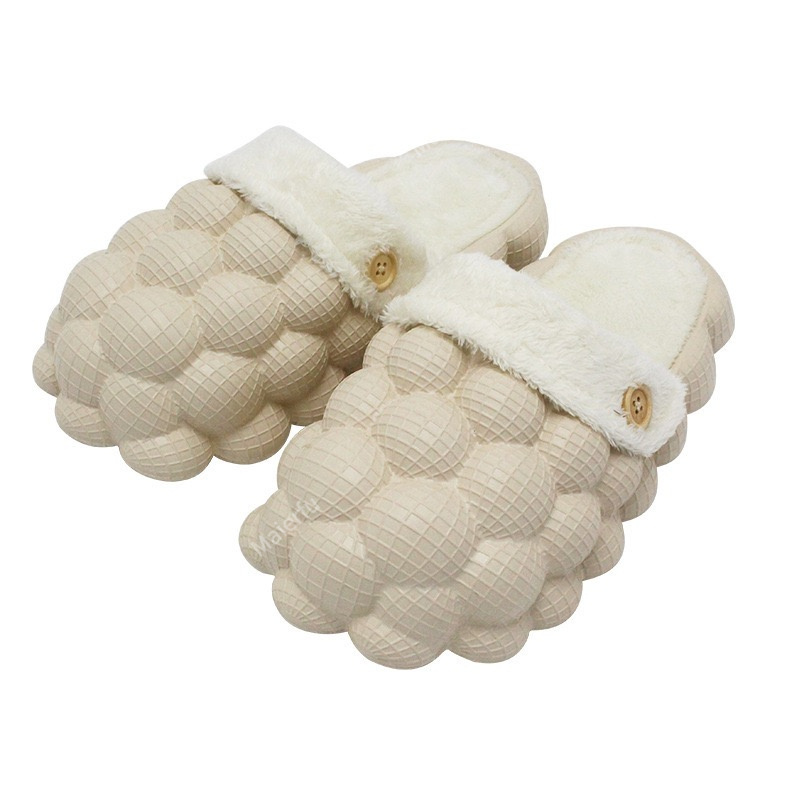 Special Winter High Quality Comfortable Slippers  Indoor Universal Slippers Lovely Warm And Cozy Bubble Slippers