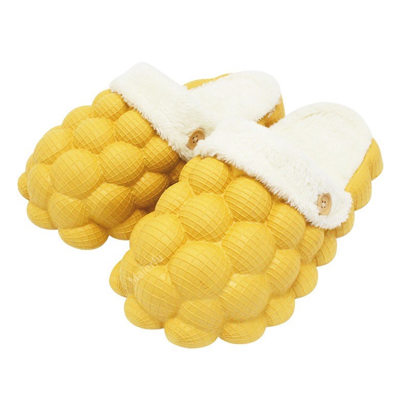 Special Winter High Quality Comfortable Slippers  Indoor Universal Slippers Lovely Warm And Cozy Bubble Slippers