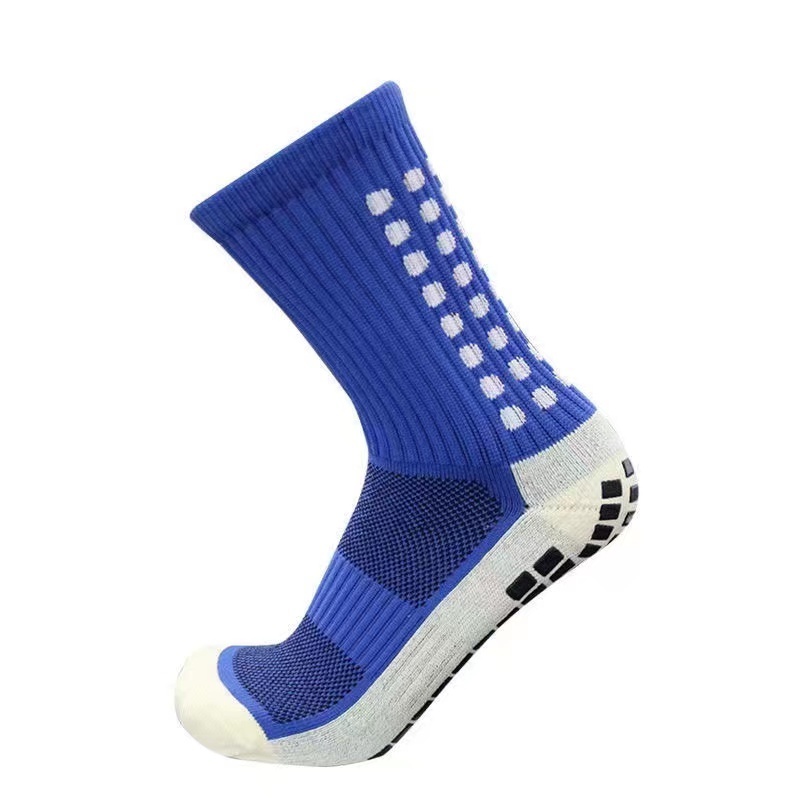 wholesale non-slip sweat-absorbing mountaineer anti slip glue sports soccer socks grip football socks for men