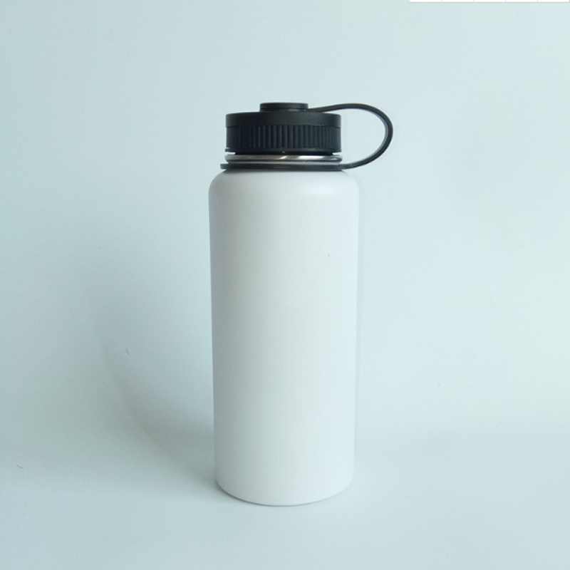 Outdoor 64 Oz Wide Mouth Stainless Steel Insulated Vacuum Water Bottle With Straw Lids Half Gallon Water Jug 12oz 18oz 22oz 24oz