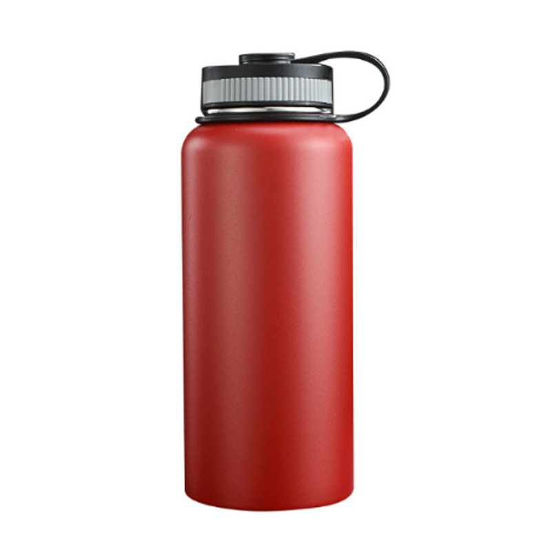 Outdoor 64 Oz Wide Mouth Stainless Steel Insulated Vacuum Water Bottle With Straw Lids Half Gallon Water Jug 12oz 18oz 22oz 24oz