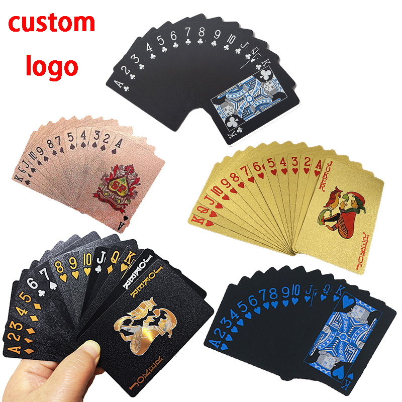 Card Box Customized Hard Gambling Poker Cards Plastic Box Packaging Containers Playing Cards Custom Logo Pp Plastic waterproof