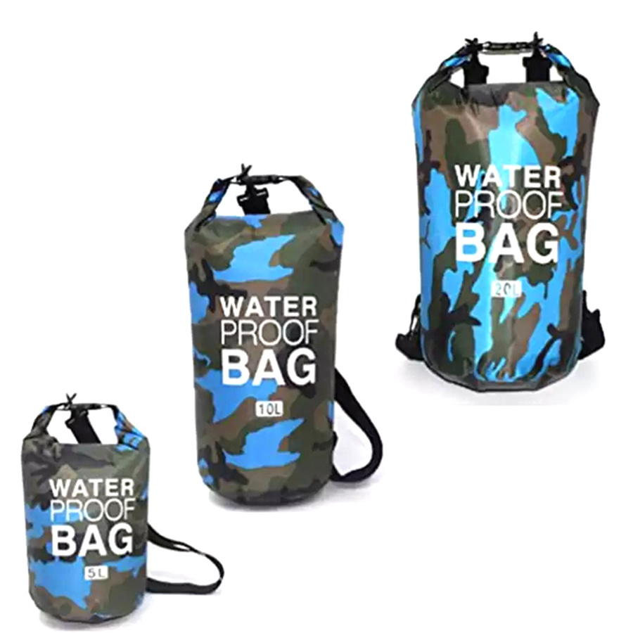 Camping Hiking Travel Kits Small Waterproof Travel Kits Tarpaulin Dry Bag Backpack Waterproof