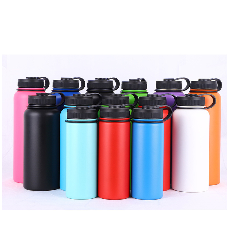 Plastic Vacuum Flask Thermoses Termos 1l 1.2l 1.8l Coffee Pot Flask Custom Laser Engraved Logo 1000ml 750ml Water Bottle