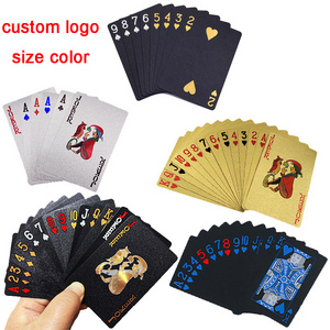 Custom holographic trading card playing cards set with foil bag personalized logo card games with box packing for party family