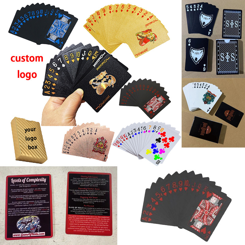 Manufacturer Custom New Pattern 100% Waterproof Plastic Cards Coated Dubai Gold Poker Arabic Adult Playing Cards Game In Bulk 32