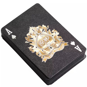 Wholesale Buying Best Quality Adult Playing Card Plastic Card Poker Game Custom Playing Cards Printing Gold Black Blue Red