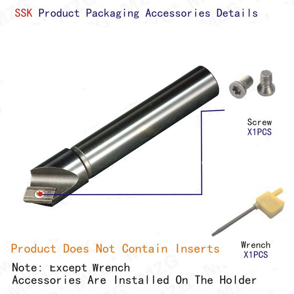 Maifix SSK 45 Degree Carbide Chamfering Cutter and SSY 30 Degree Chamfer CNC Lathe Milling Chamfering End Mill